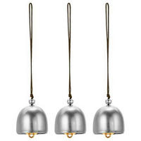 WINDSPIEL 3-teiliges Set Metall Silber/Braun - Multicolor, Metall (13/2.8/2.8cm)