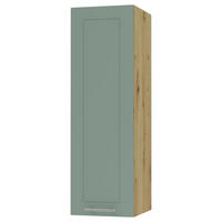 KÜCHENHÄNGESCHRANK Kvantum W4/30 Mint Matt / Eiche Artisan Matt 30 / 32,5 / 96cm - Eiche Artisan/Mintgrün, Holz/Holzwerkstoff (30/96/32.5cm) - Feldmann-Wohnen