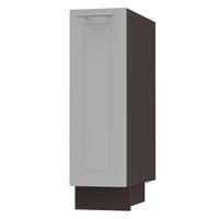 UNTERSCHRANK Bari D1D/20 Lava / RAL 7040 fenstergrau 20 / 50 / 82cm - Dunkelgrau/Grau, Holz/Holzwerkstoff (20/82/50cm) - Feldmann-Wohnen