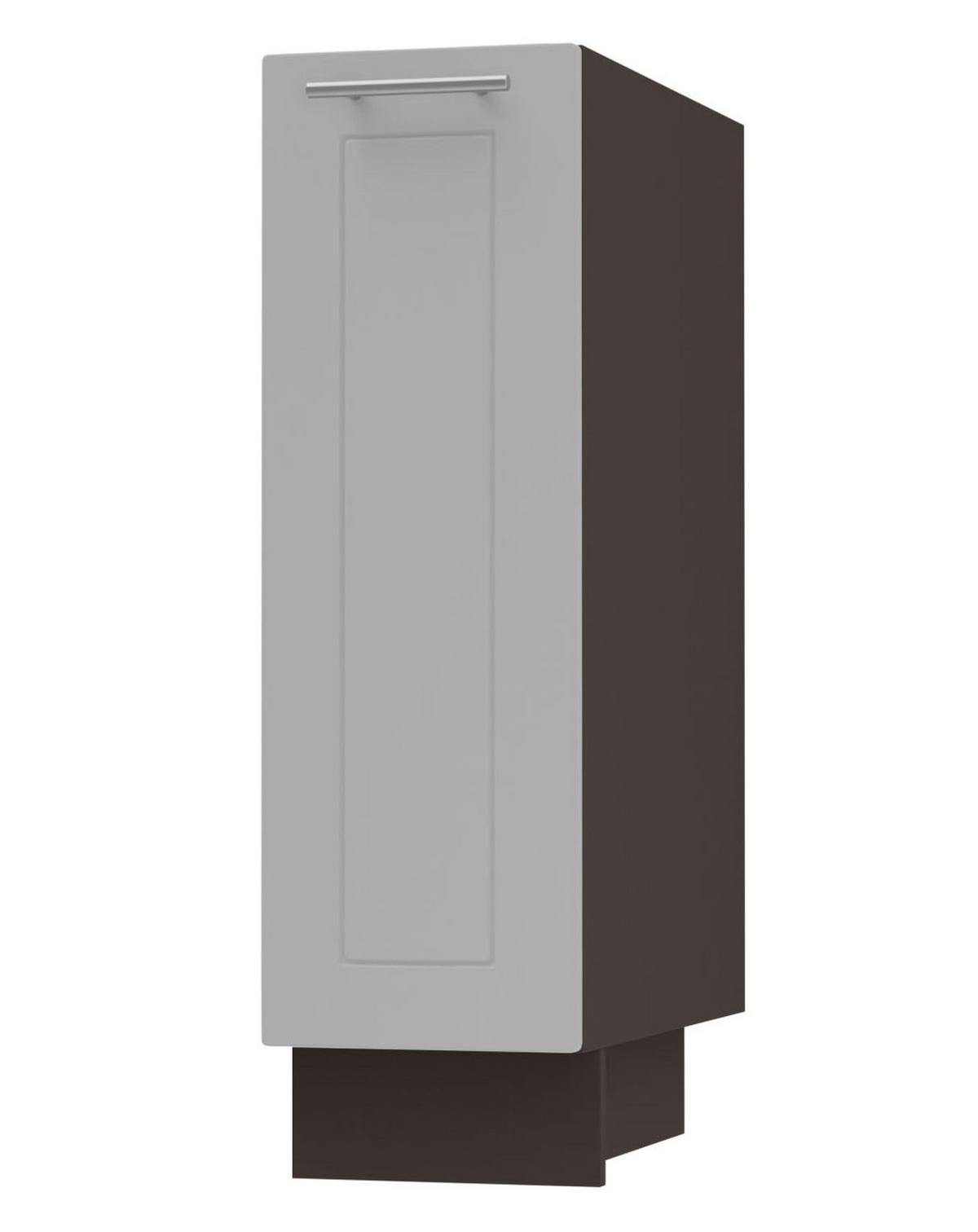 UNTERSCHRANK Bari D1D/20 Lava / RAL 7040 fenstergrau 20 / 50 / 82cm - Dunkelgrau/Grau, Holz/Holzwerkstoff (20/82/50cm) - Feldmann-Wohnen