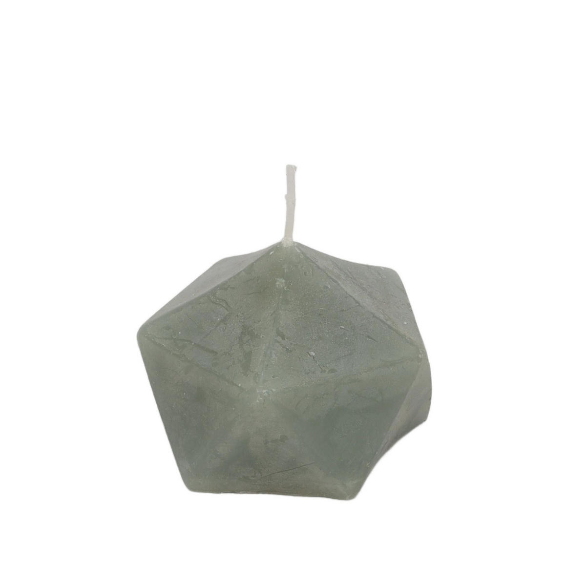 DEKO-KERZE Origami-Form Arty 7/7/5 cm - Grün, Paraffin (7/5/7cm) - Homea