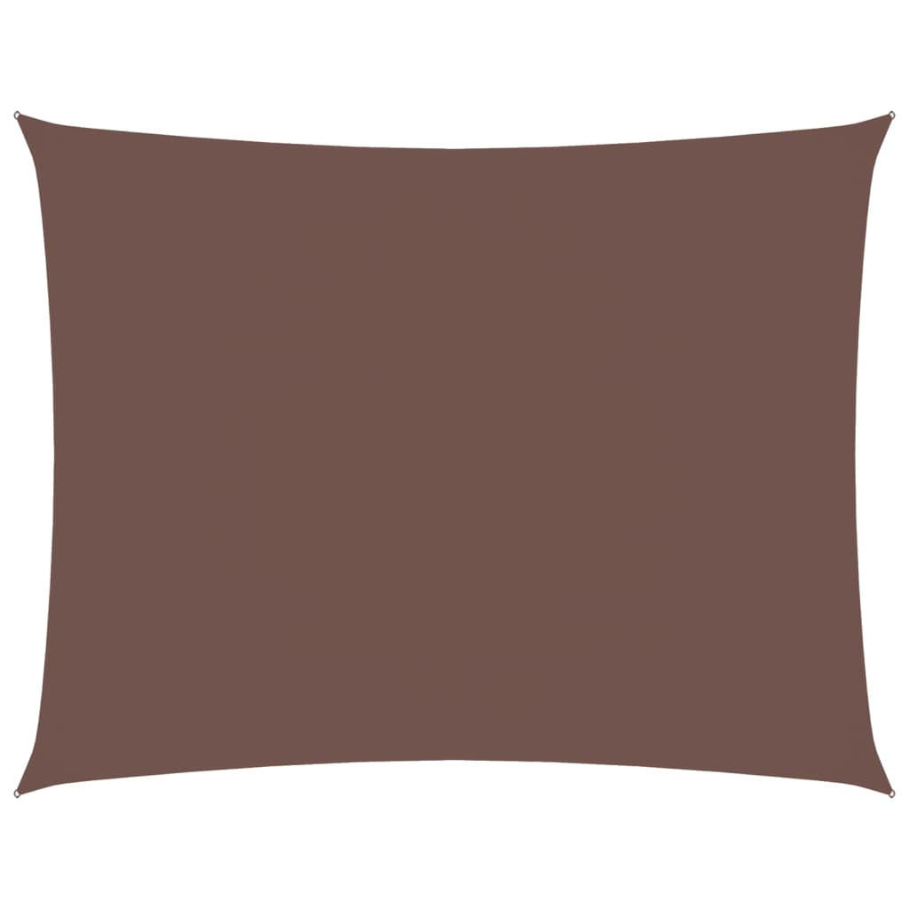 SONNENSEGEL Oxford-Gewebe Rechteckig 3,5x4,5 m Braun - Braun, Textil (450/350cm) - furnicato