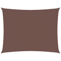 SONNENSEGEL Oxford-Gewebe Rechteckig 3,5x4,5 m Braun - Braun, Textil (450/350cm) - furnicato