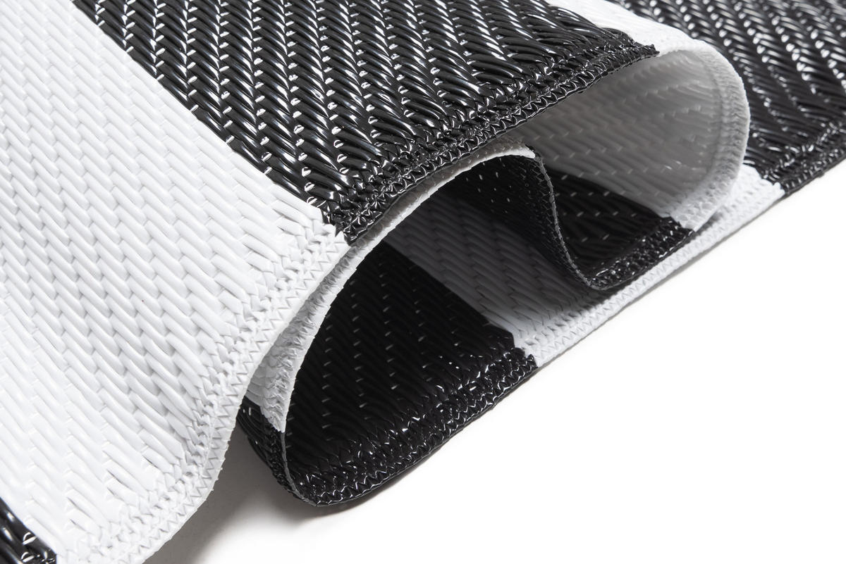 TEPPICH IBIZA Schwarz 90/150 cm - Schwarz, Kunststoff (90/150cm) - Tapiso