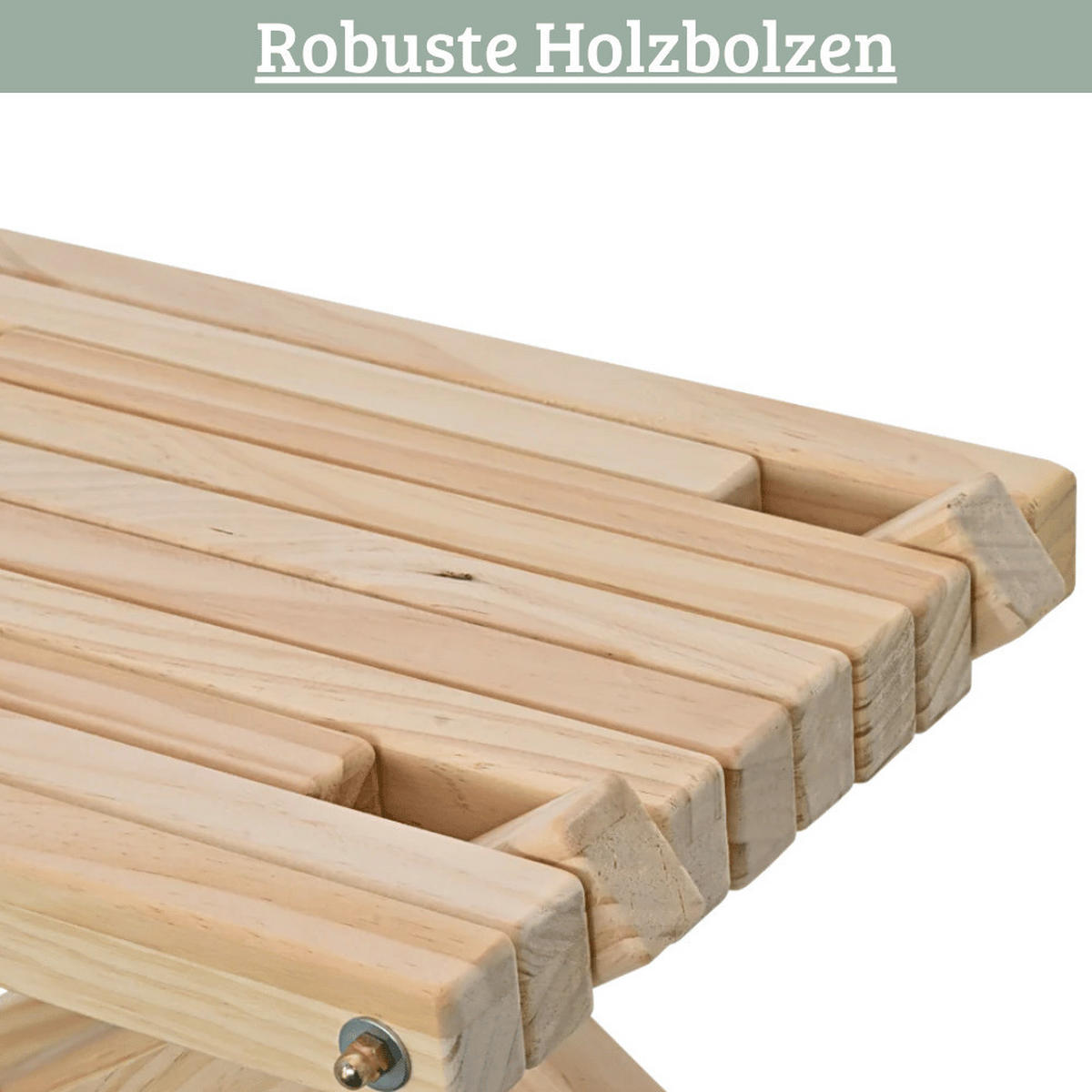 BALKONTISCH skandinavisch Holz ENNO Beistelltisch - Braun, Holz (42/32/32cm) - DELUKE