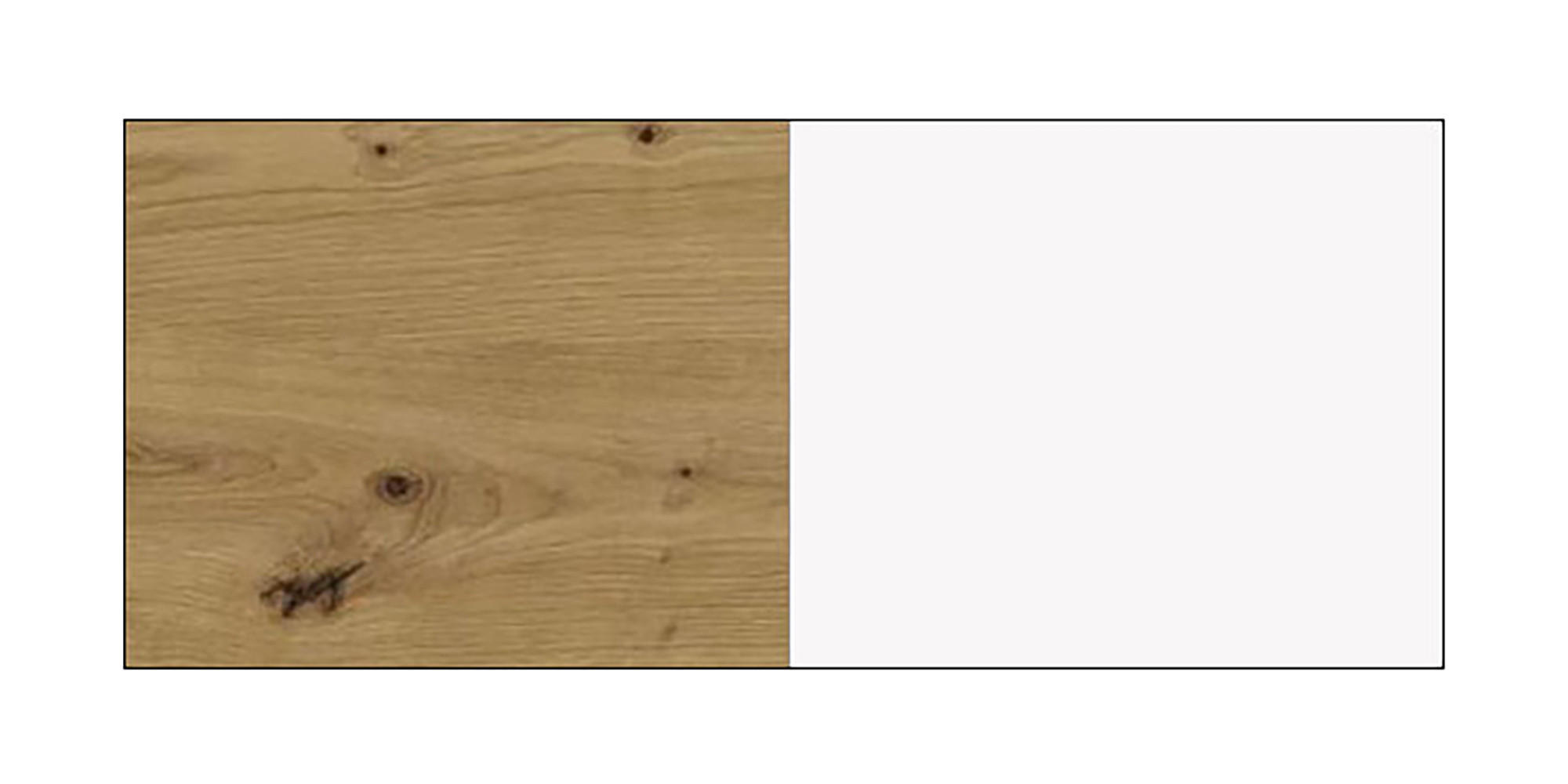 APOTHEKERSCHRANK Bonn D1D/40 Weiß Matt / Eiche Artisan 40 / 50 / 82cm - Eiche Artisan/Weiß, Holz/Holzwerkstoff (40/82/50cm) - Feldmann-Wohnen