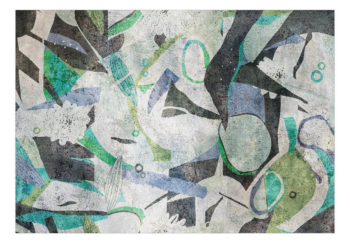 VLIESTAPETE Grün 200/140 cm - Grün, Textil (200/1cm) - KUNSTLOFT