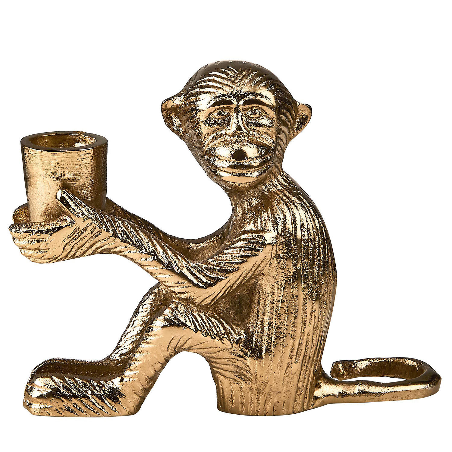 KERZENHALTER Le Singe - Goldfarben, Metall (6/13/16cm) - Butlers