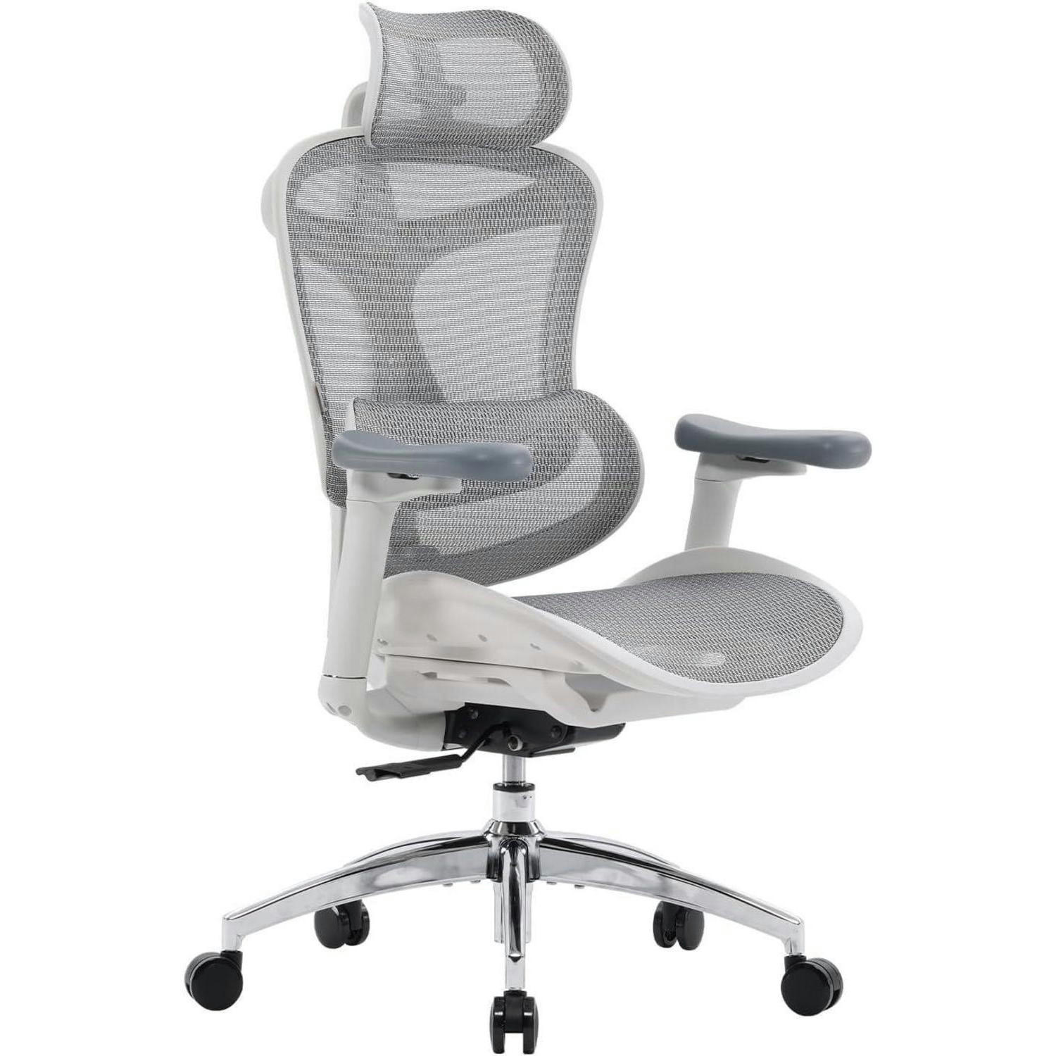BÜROSTUHL Doro C300 Ergonomisch Weiß - Grau, Textil (75/65/117cm)