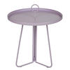 BEISTELLTISCH Porter mit Griff - Flieder, Metall (45/45/53cm) - Butlers