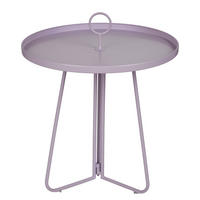 BEISTELLTISCH Porter mit Griff - Flieder, Metall (45/45/53cm) - Butlers
