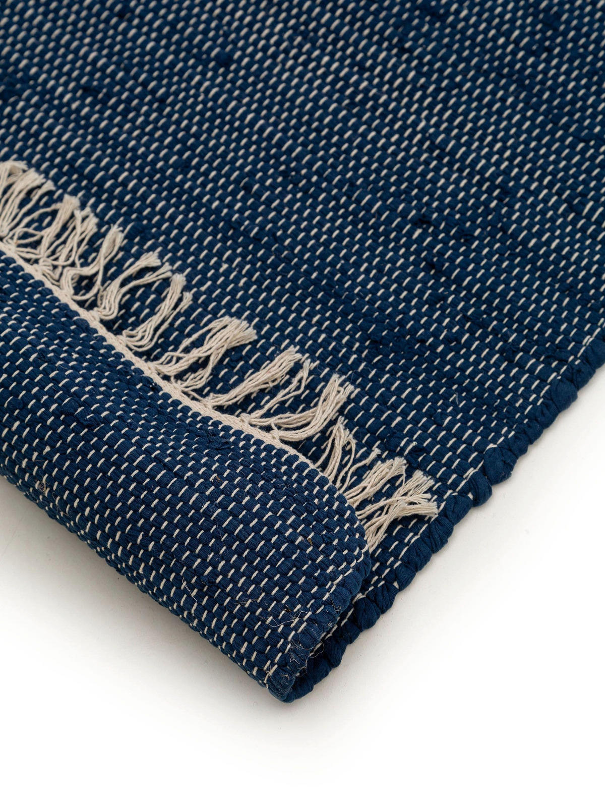 TEPPICH aus recyceltem Material Tom Dunkelblau 160x230 cm - Dunkelblau, Textil (160/230cm) - benuta Pop