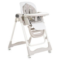 HOCHSTUHL Fuji Babyschaukel beige Rollen klappbar Fernbedienung Lätzchen - Beige, Metall (57/83/60cm) - Moni