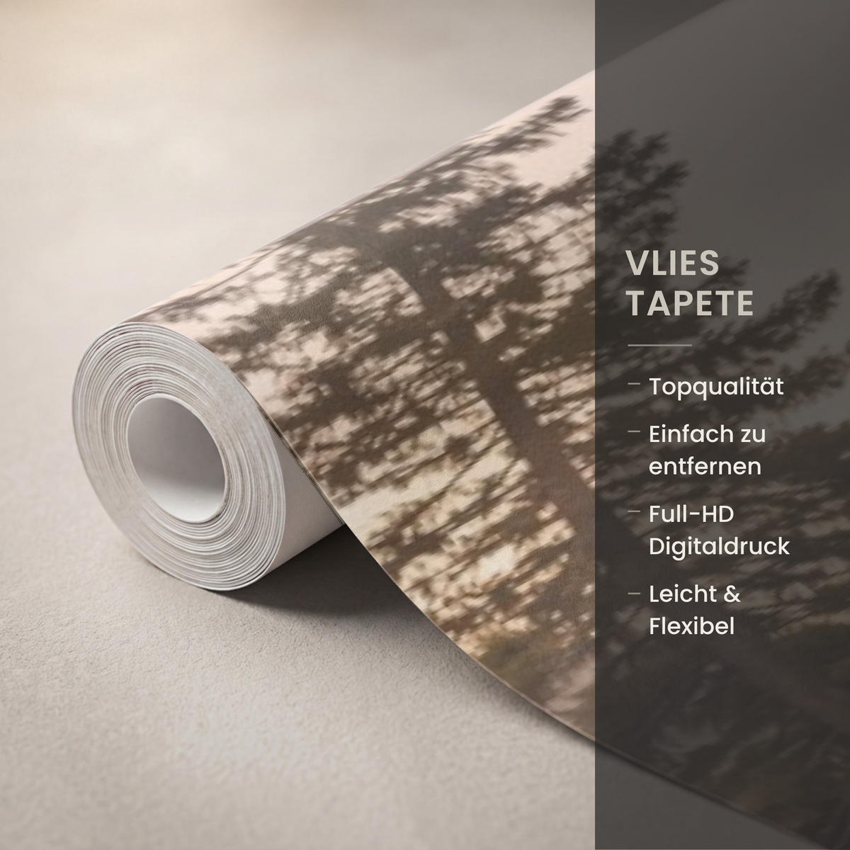 TAPETE - Berge - Wasser - Bäume - 500x280 cm - Multicolor, Papier (500/280cm) - OnlyWow