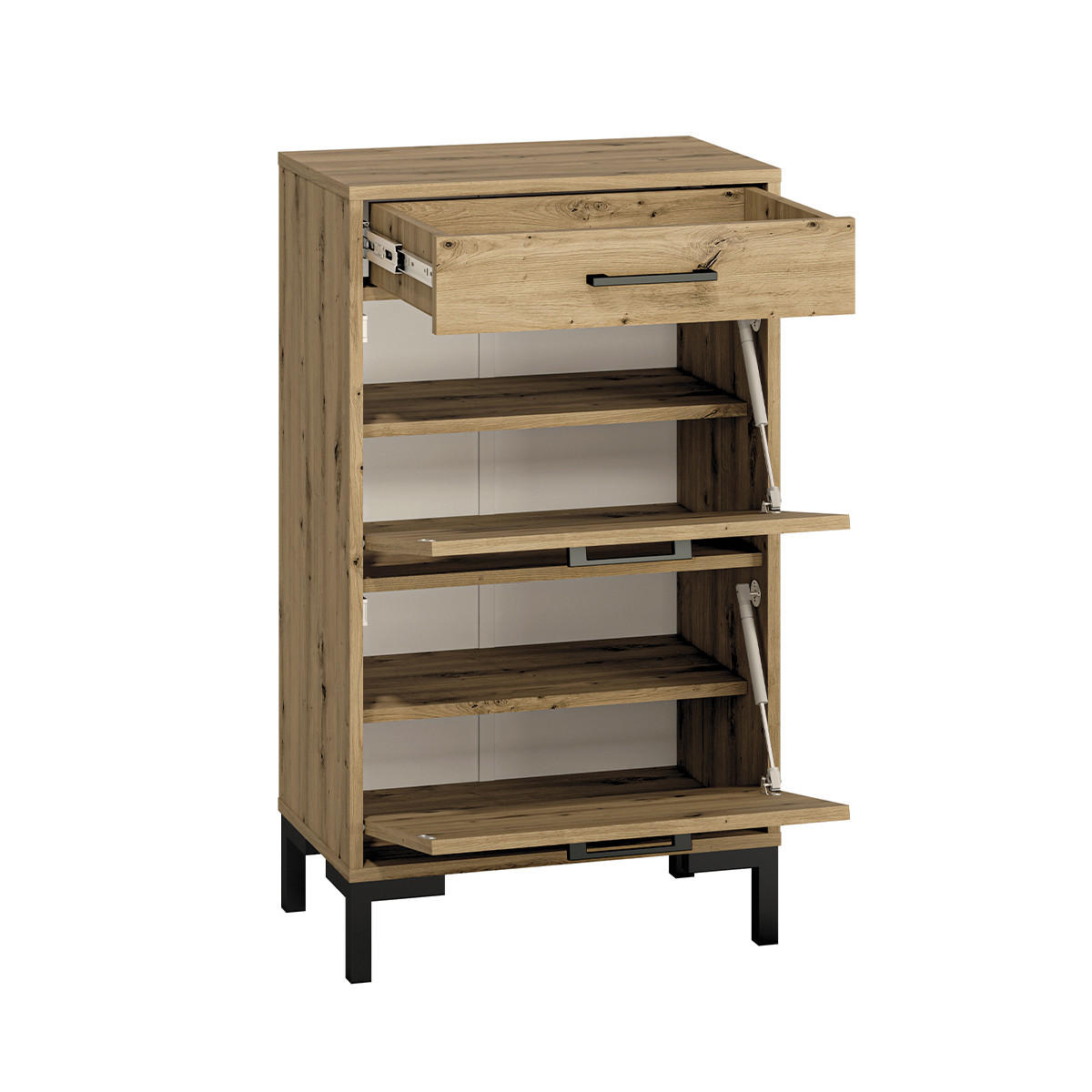 SCHUHMÖBEL Liora Holz - Braun, Holzwerkstoff (55/94/34cm) - Petits-meubles