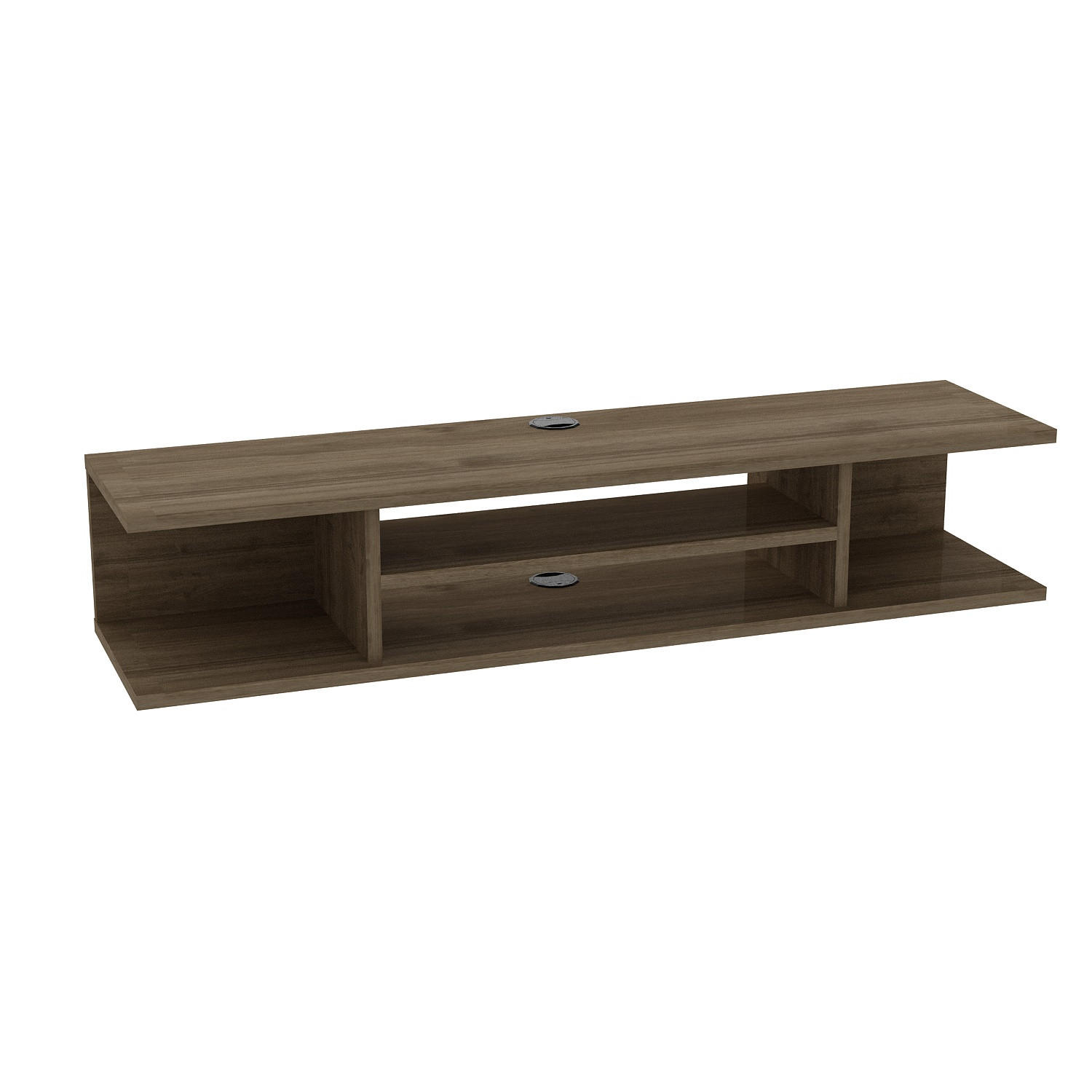 TV-ELEMENT Pivot Braun - Eichefarben, Holzwerkstoff (29.5/23.2/120cm) - Decorotika