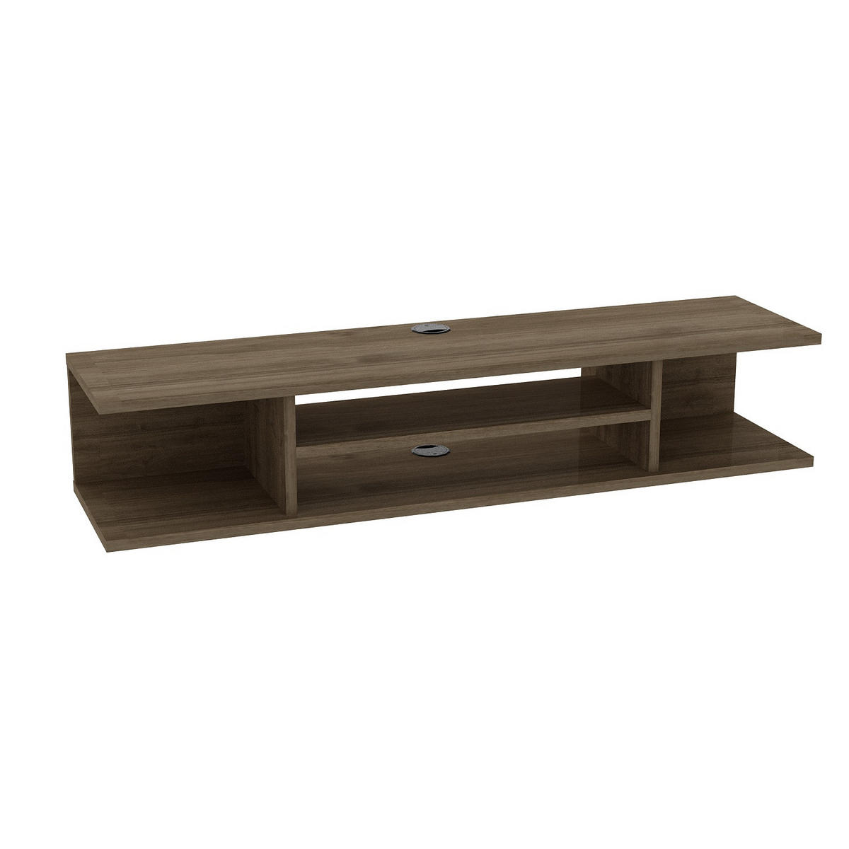 TV-ELEMENT Pivot Braun - Eichefarben, Holzwerkstoff (29.5/23.2/120cm) - Decorotika