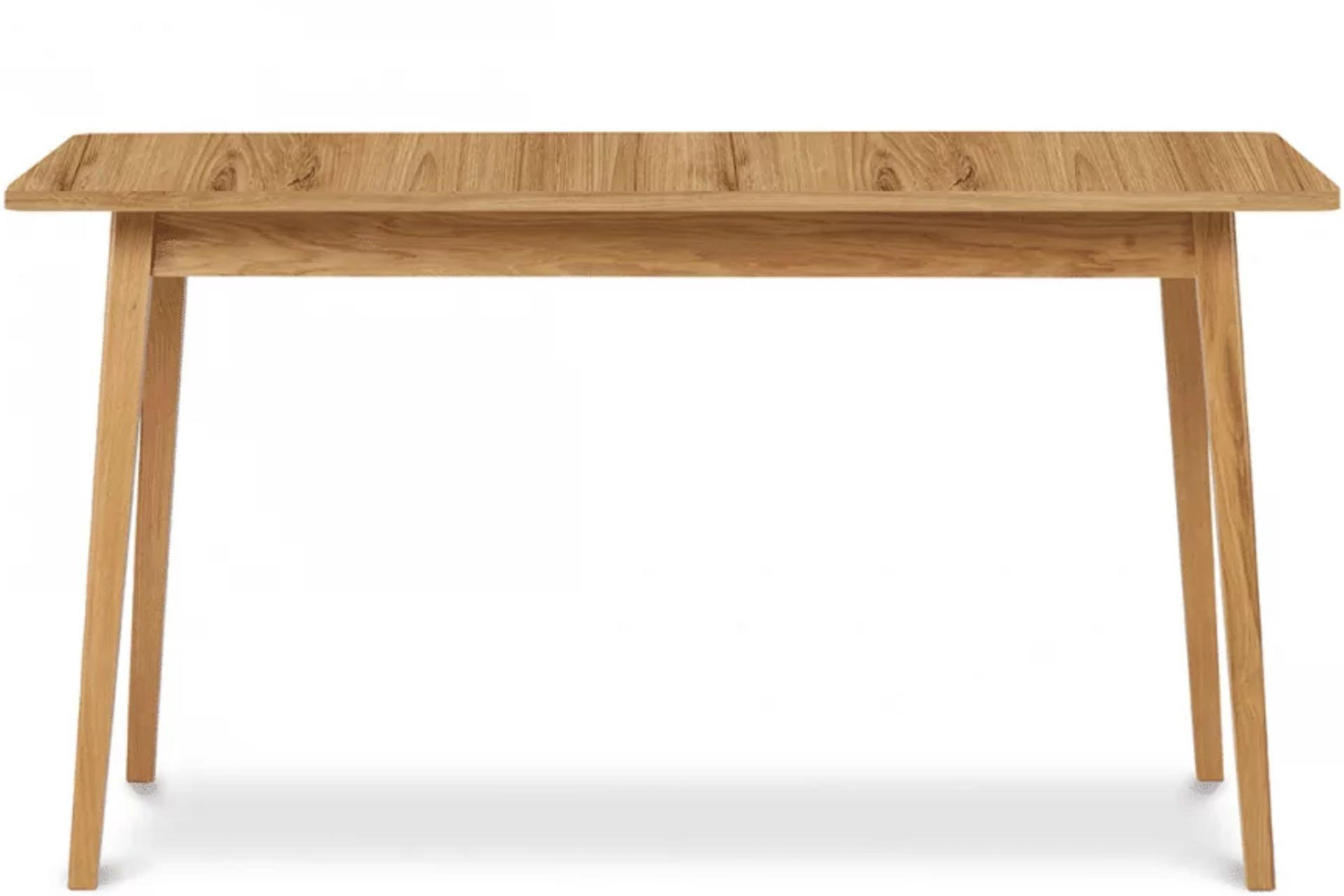 AUSZIEHBARER-ESSTISCH FRISK Skandinavischer Stil, beige - Eichefarben/Beige, Eichenholz/Holzwerkstoff (80/140/75cm) - KONSIMO®