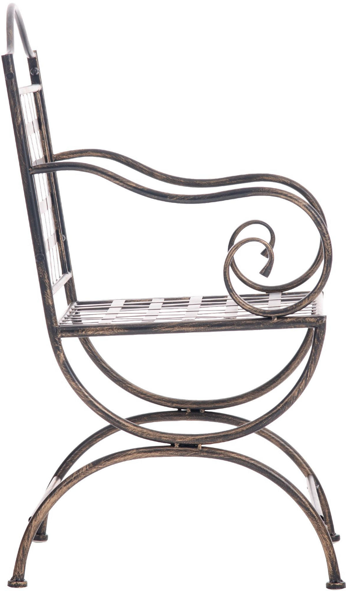 GARTENSTUHL Metall Bronze - Bronzefarben, Metall (56/92/53cm) - CLP