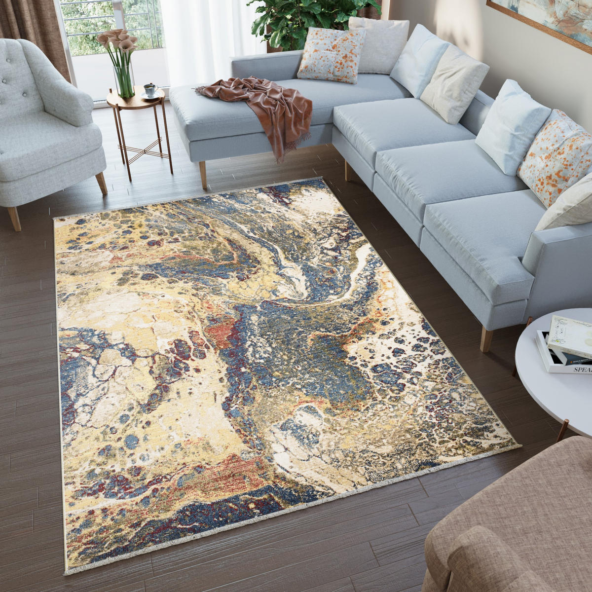 TEPPICH RIVIOLI Beige 120/170 cm - Beige, Textil (120/170cm) - Tapiso
