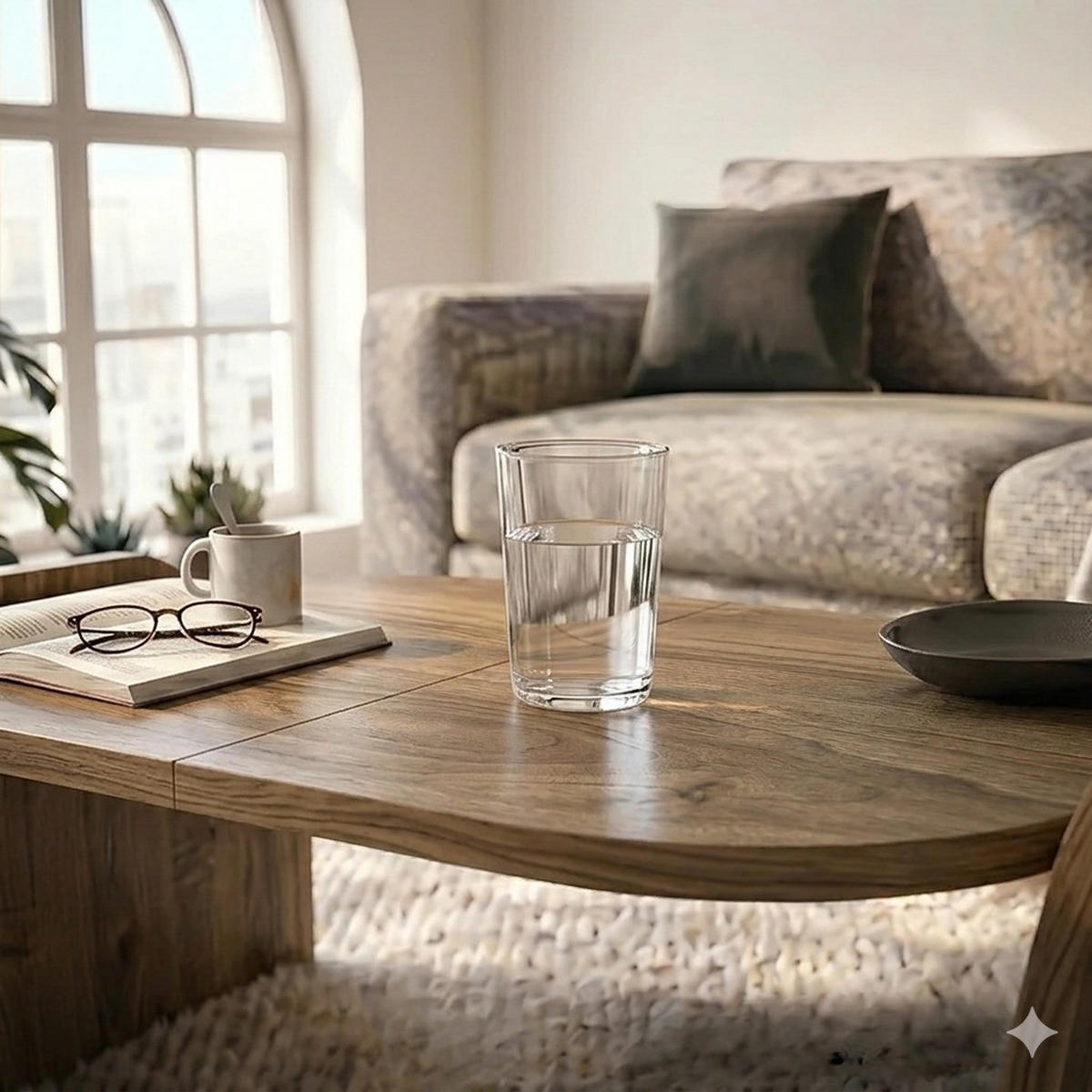COUCHTISCH Monde Walnuss - Braun, Holzwerkstoff (50/89/42cm) - Decorotika