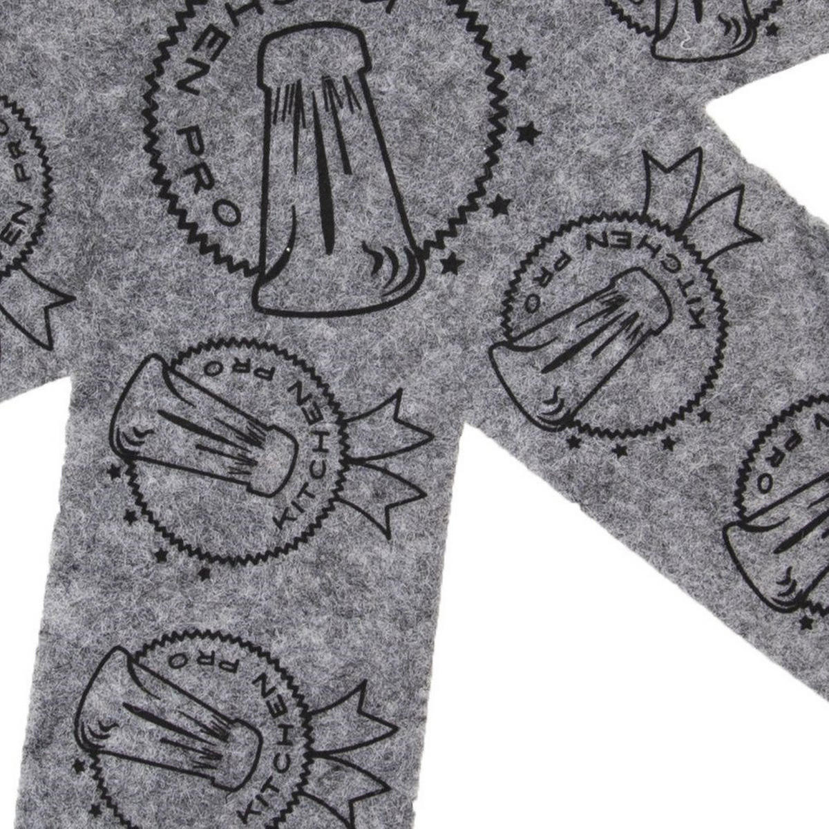PFANNENTRENNER Filz-Schutz 2-teilig Grau - Grau, Textil (32/0.5/32cm) - Orion 