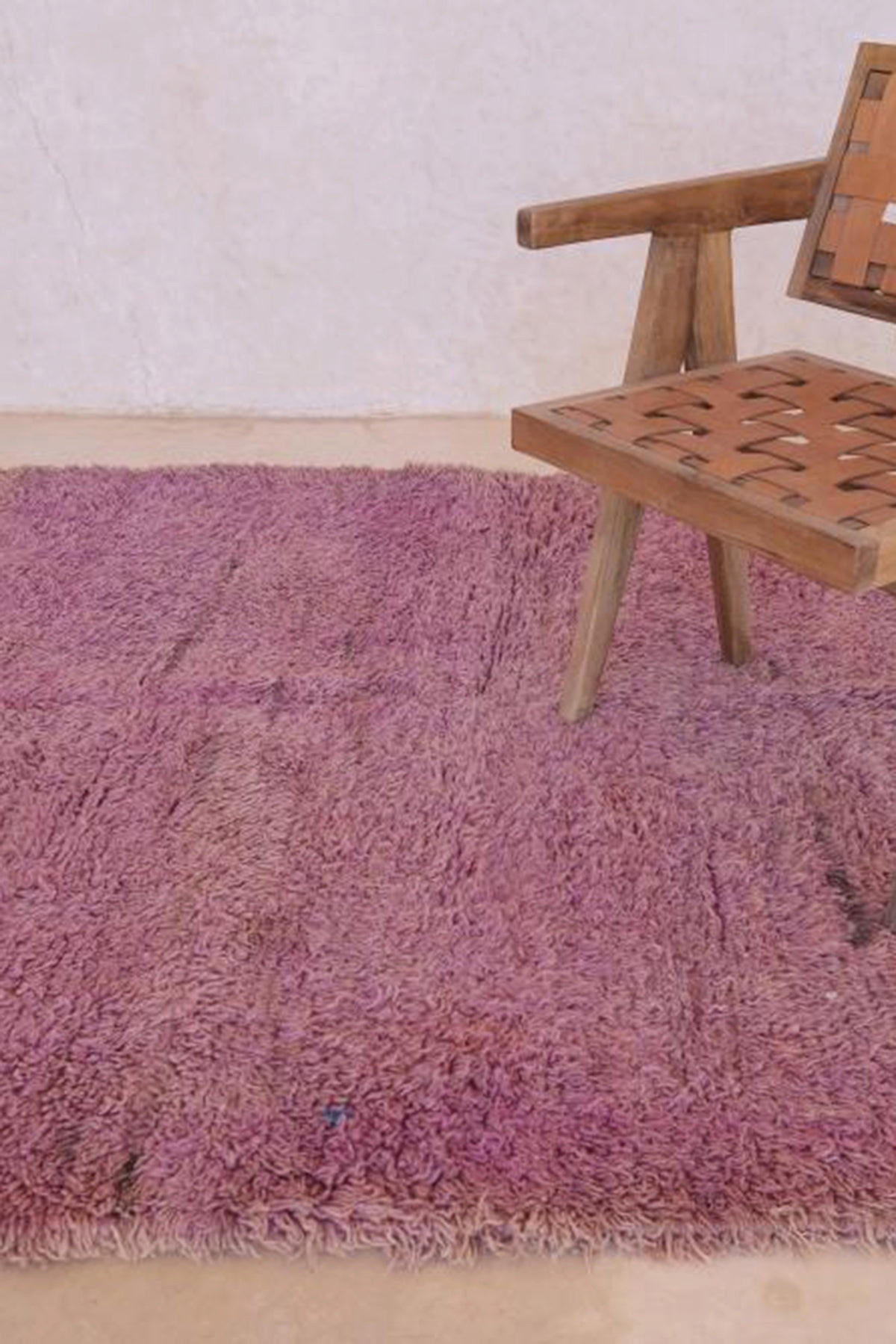 BERBERTEPPICH aus reiner Wolle 180x 340 cm - Lila, Naturmaterialien (180/340cm) - AFK Living