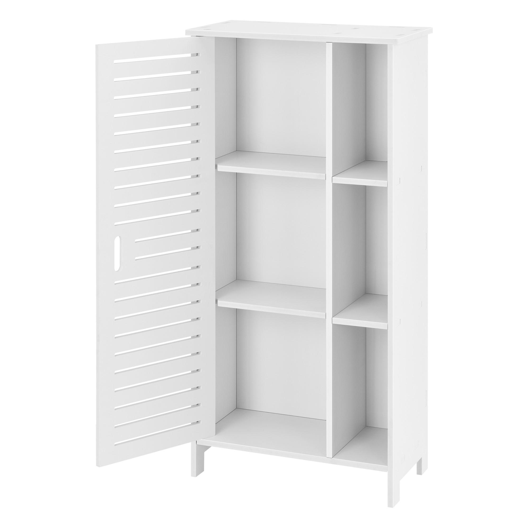 SEITENSCHRANK Vansbro - Weiß, Kunststoff (48/96/24cm) - [en.casa]