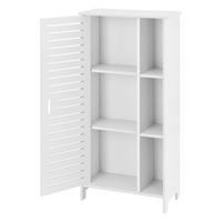 SEITENSCHRANK Vansbro - Weiß, Kunststoff (48/96/24cm) - [en.casa]