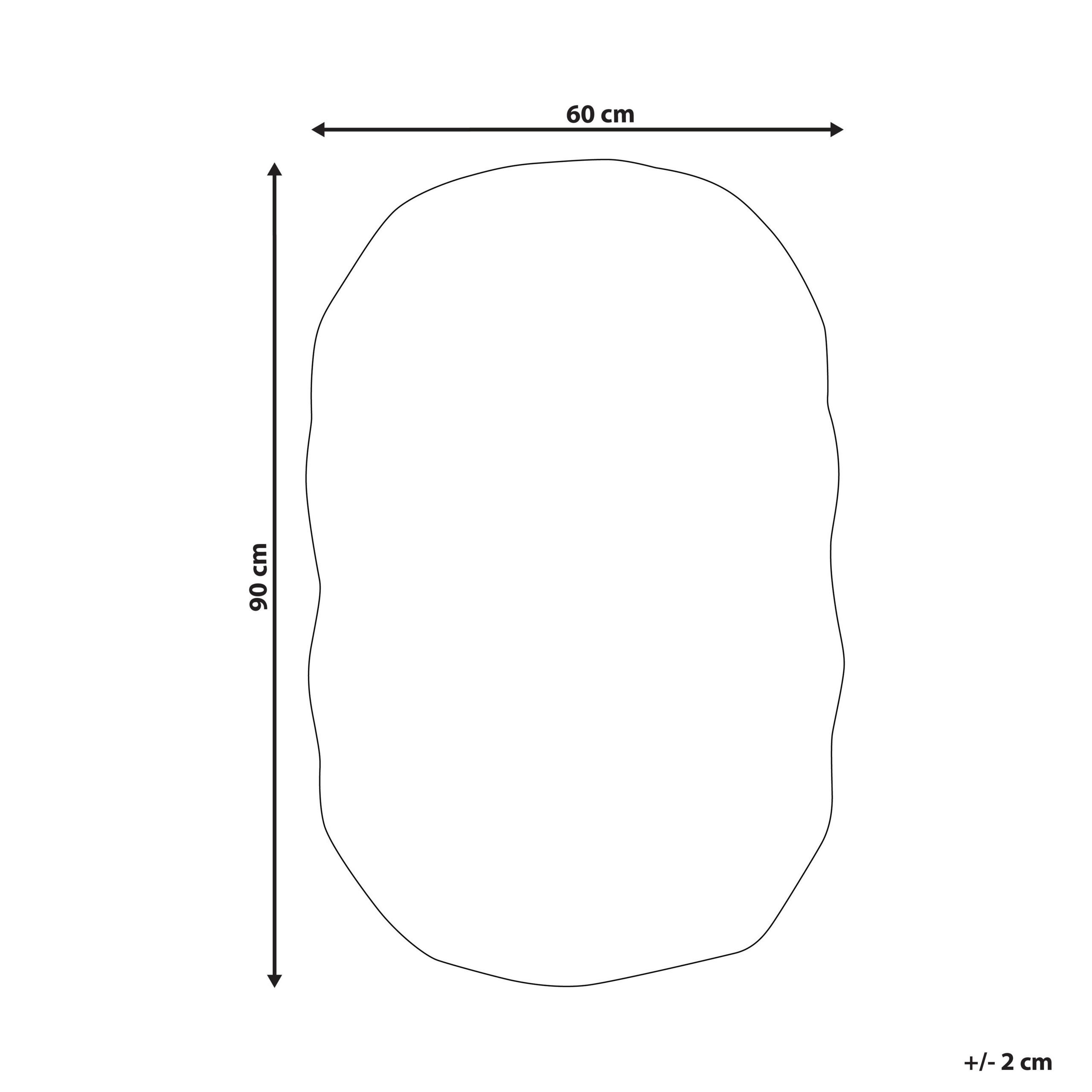 Thumbnail - Beliani Badematte, Blau, Weiß, Textil, Freiform, 60x90 cm, Badtextilien, Badematten