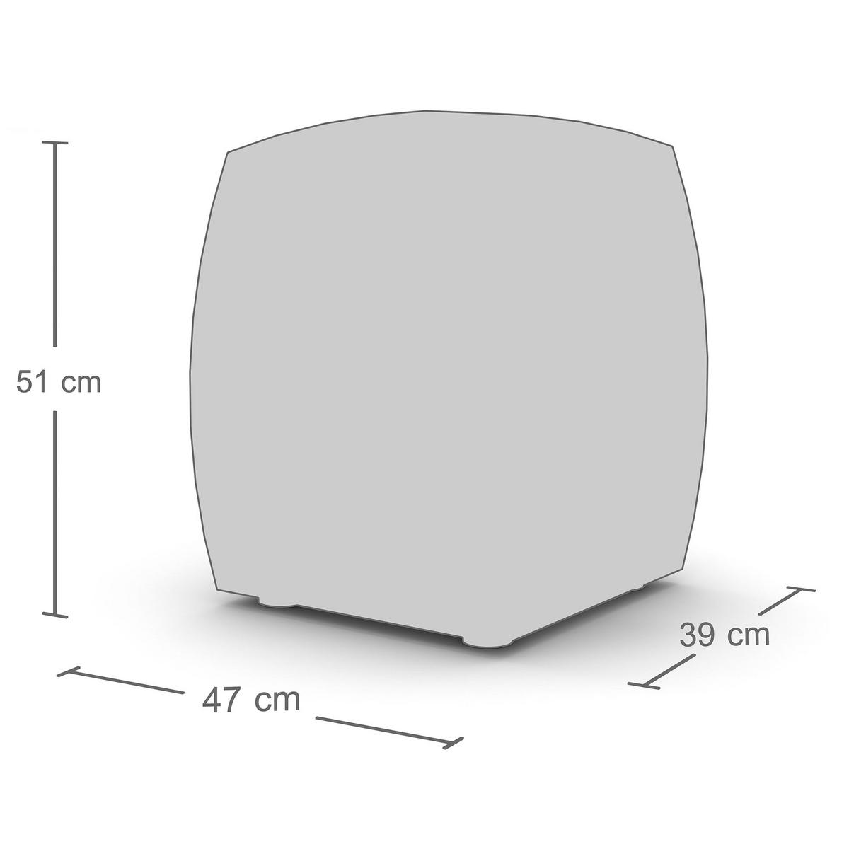 HOCKER Syneo Line / Braun - Braun, Textil (39.5/50.5/39.5cm) - ASSMANN