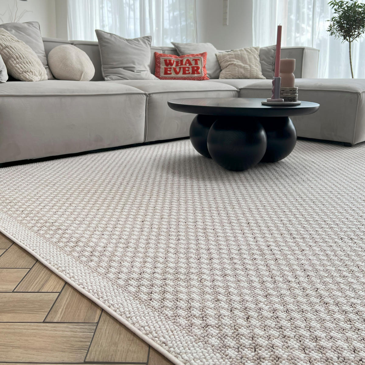 TEPPICH Lora SE16A Mazovia 180x250cm Beige Creme Einfarbig Kurzflor - Creme, Textil (180/250cm) - Mazovia
