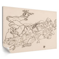 POSTER - 42x29 cm (A3) - Egon Schiele - Gebirgsbach - Beige, Textil (42/29.7/0.1cm) - TULUP