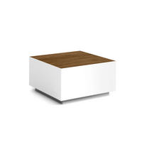 COUCHTISCH QUADRA - Wildeiche/Weiß, Holzwerkstoff (65/65/35cm) - Meblini