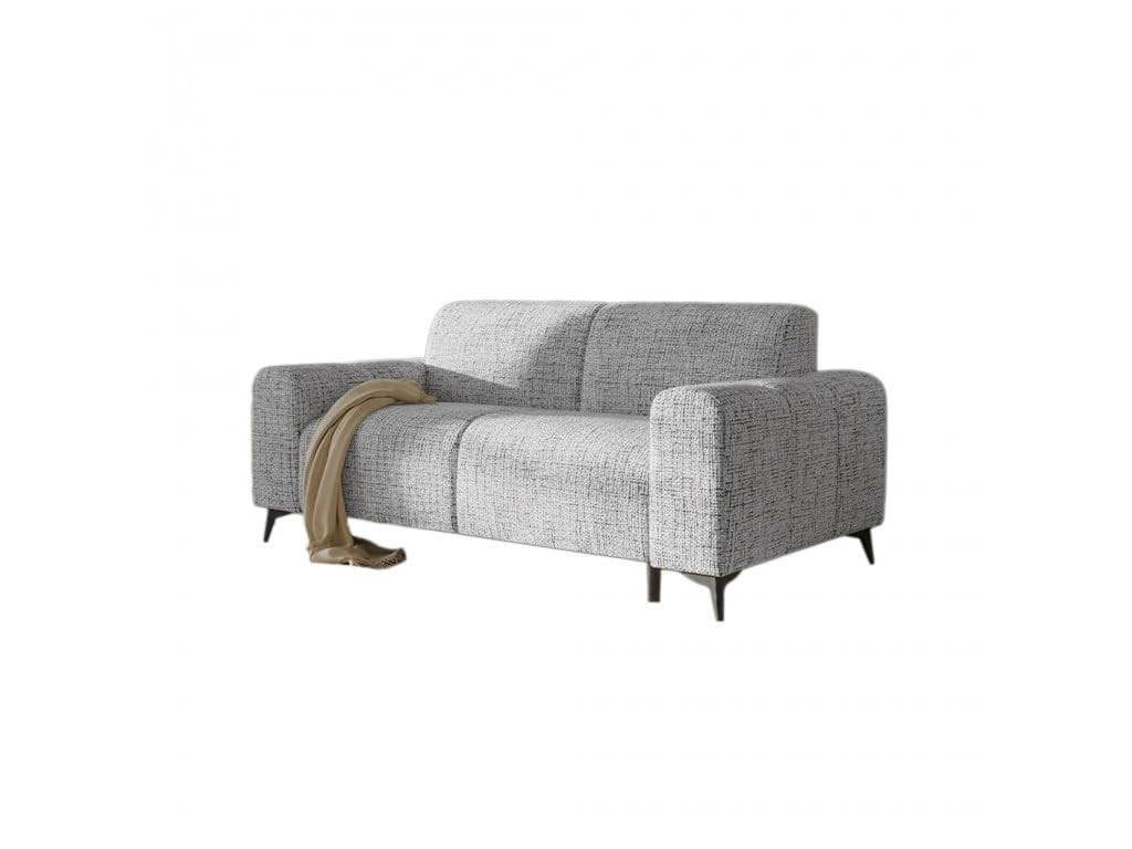 SOFA mit Schlaffunktion LIVIGNO, 225x82x105 cm, Schlafsofa mit Italienischem Ausklappsystem, Grau - Grau, Holz/Textil (225/82/105cm) - Trada