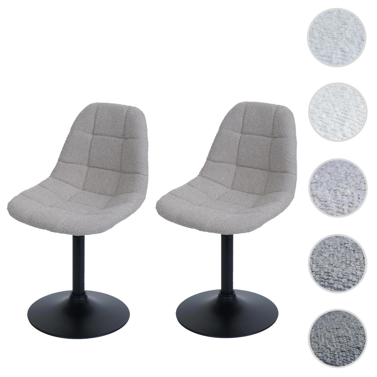ESSZIMMERSTUHL taupe 2er-Set - Taupe, Textil (47/83/43cm) - MCW