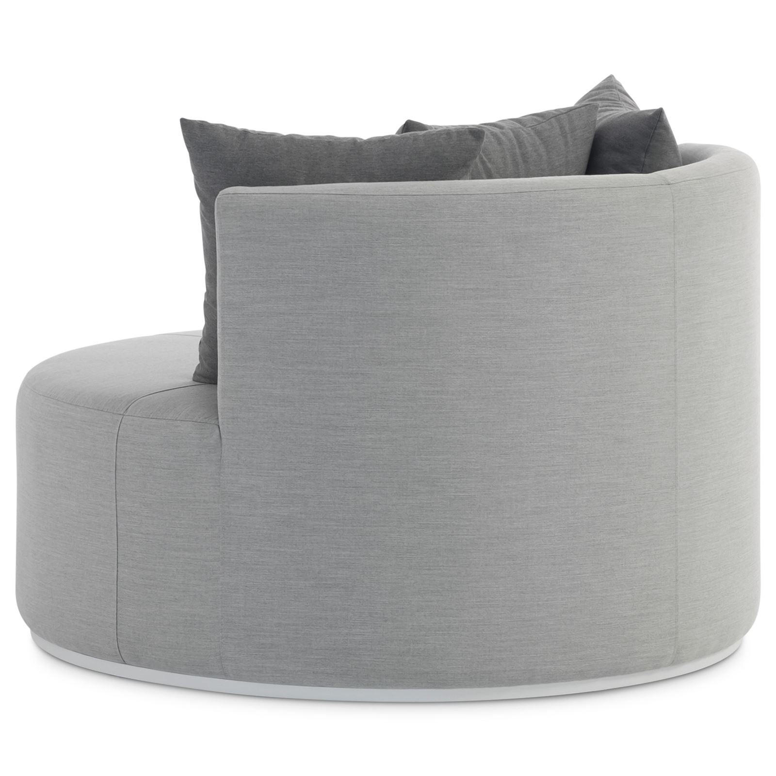 OUTDOOR-SOFA AMALFI - Hellgrau, Kunststoff (110/75/112cm) - IDIMEX