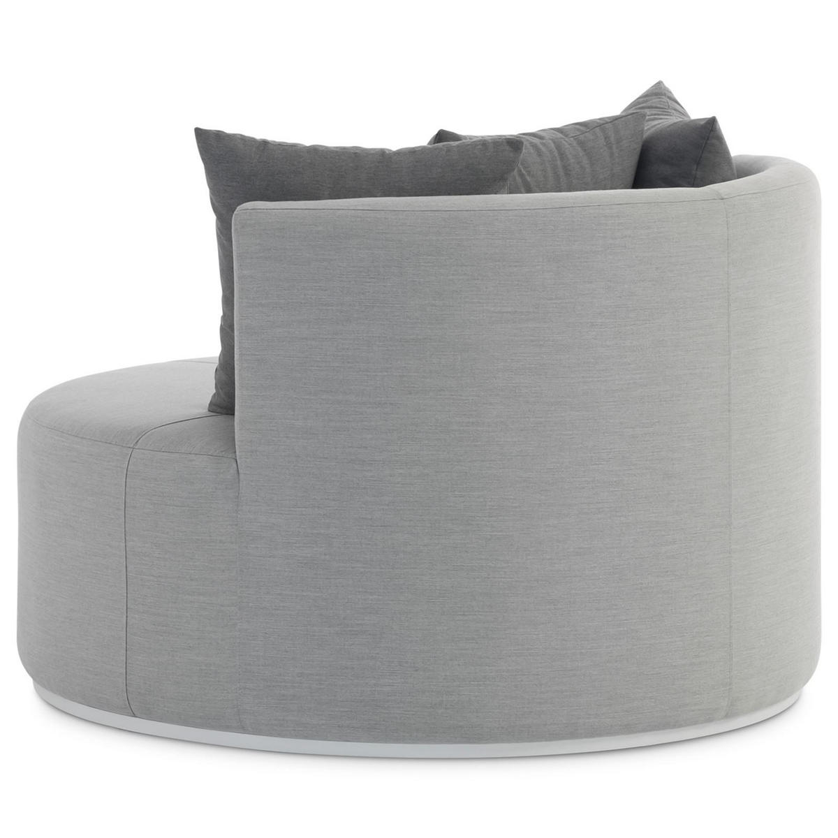 OUTDOOR-SOFA AMALFI - Hellgrau, Kunststoff (110/75/112cm) - IDIMEX