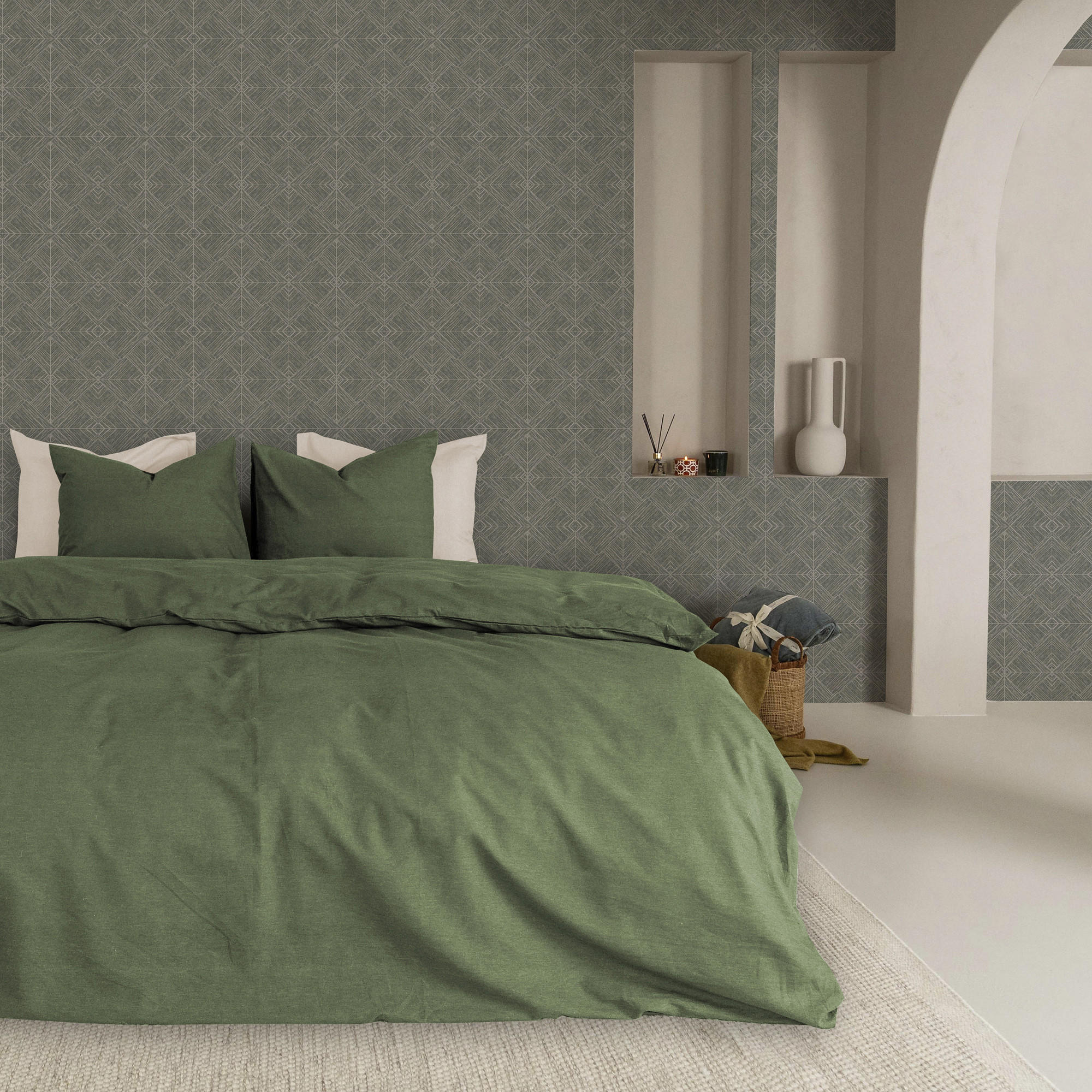 Thumbnail - Graham & Brown Vliestapete, Blau, Papier, Kunststoff, Grafikmuster, Rechteckig, 52x1000 cm, FSC Mix, Tapeten & Wandverkl...