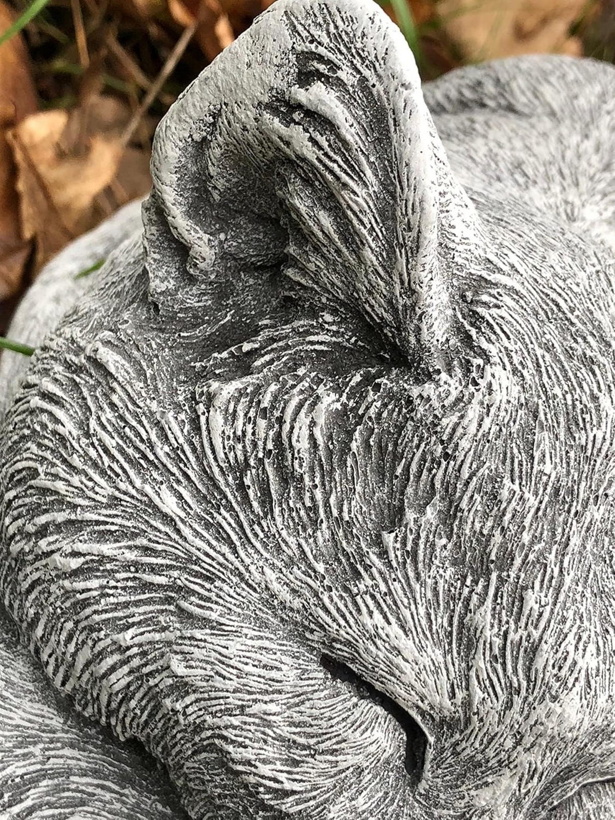 STEINFIGUR Kater Carlos schlafend Katze frostfest Gartenfigur - Grau, Stein (24/12/24cm) - stoneandstyle