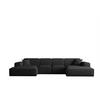 WOHNLANDSCHAFT Celes Premium Xs Bukla - Schwarz, Holzwerkstoff/Textil (342/73/165cm) - Fun Möbel