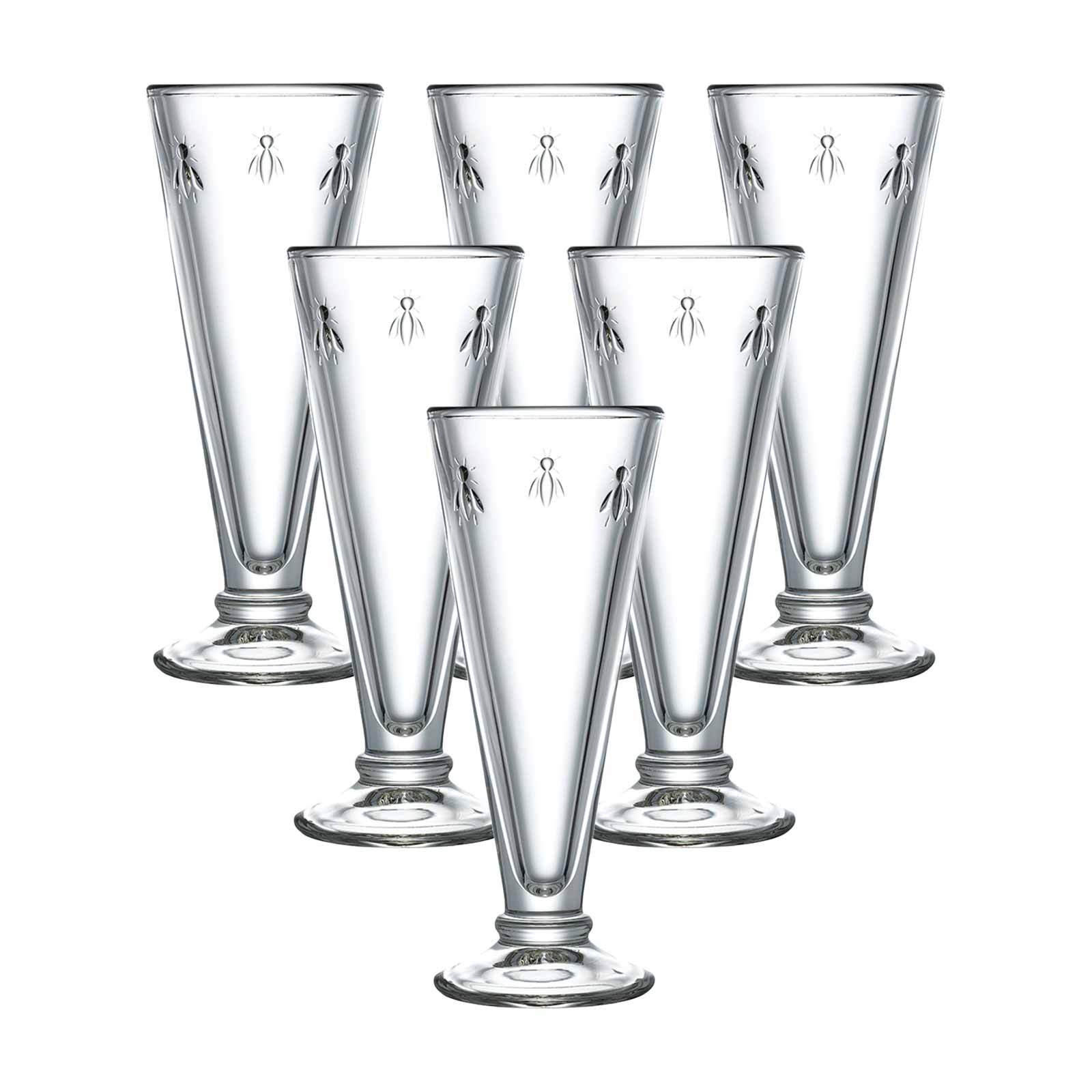 SEKTGLÄSER Biene Abeille transparent 150 ml 6er Set - Transparent, Glas (0.15L) - La Rochère