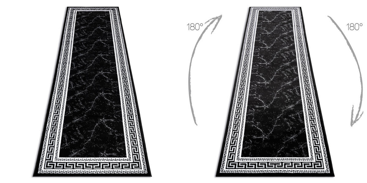 TEPPICH Gloss 70/300 cm - Schwarz, Textil (70/300cm) - rugsX