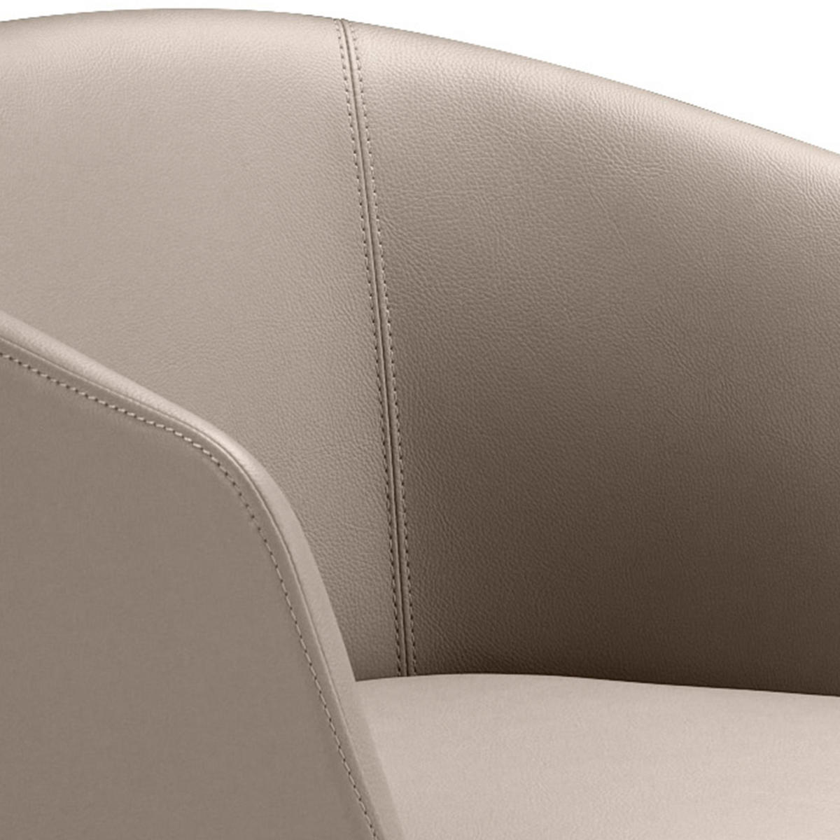 BARHOCKER Grau Braun 56/53/91 cm - Braun/Grau, Leder (56/91/53cm) - ANGEL CERDA