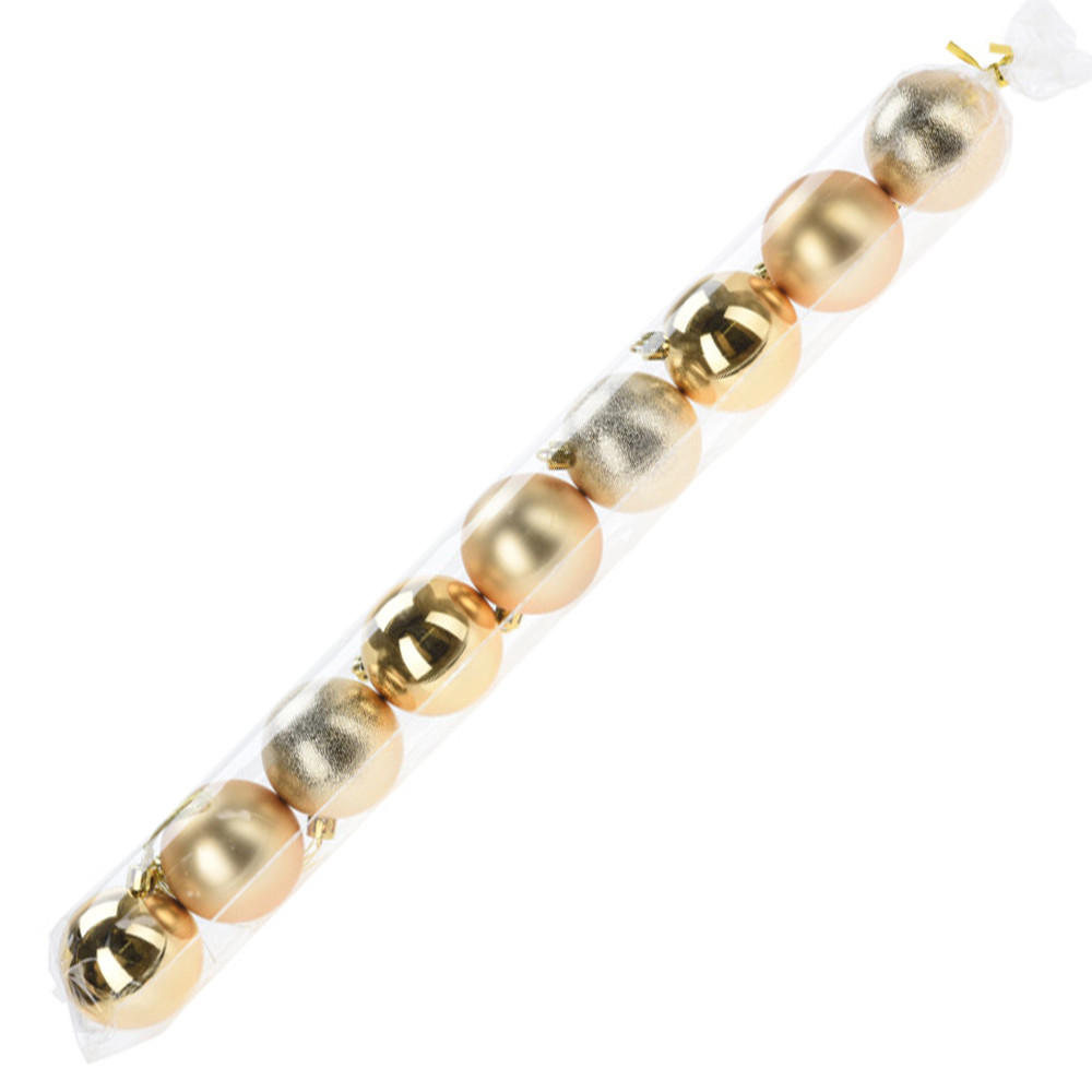 CHRISTBAUMKUGEL Santa Lila Gold 6/6/6 cm Kunstoff - Goldfarben, Kunststoff (6/6/6cm) - Mondex