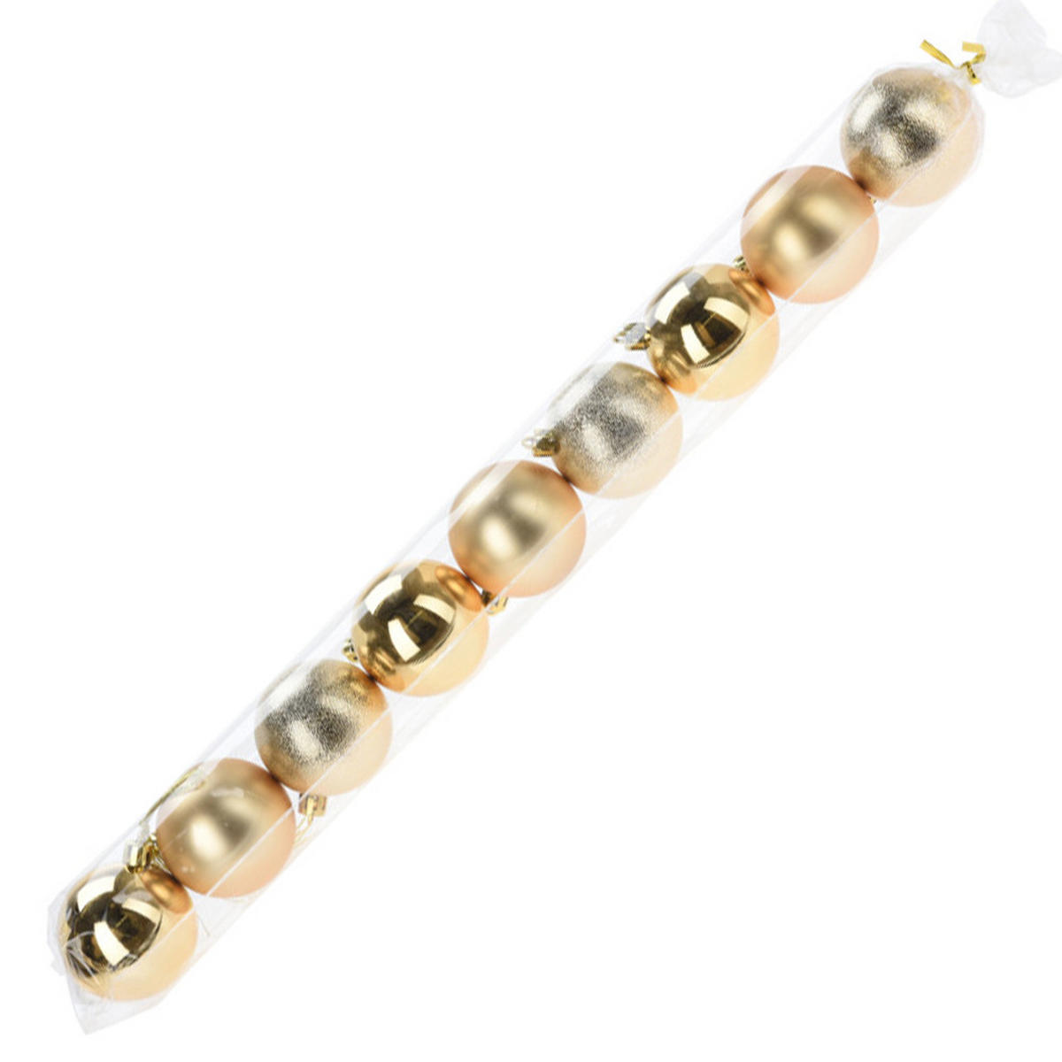 CHRISTBAUMKUGEL Santa Lila Gold 6/6/6 cm Kunstoff - Goldfarben, Kunststoff (6/6/6cm) - Mondex