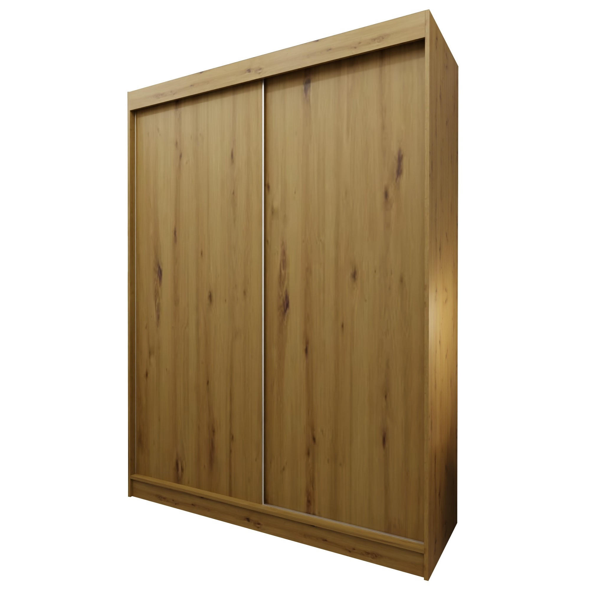 SCHWEBETÜRENSCHRANK SOFIA 160/216/61 cm 2-türig Eiche Artisan - Eiche Artisan, Holzwerkstoff (160/216/61cm) - MASSENO