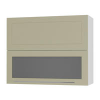 KÜCHENHÄNGESCHRANK Kvantum W8BS/90 Vanille Matt / Weiß Matt 90 / 32,5 / 72cm - Creme/Weiß, Holz/Holzwerkstoff (90/72/32.5cm) - Feldmann-Wohnen
