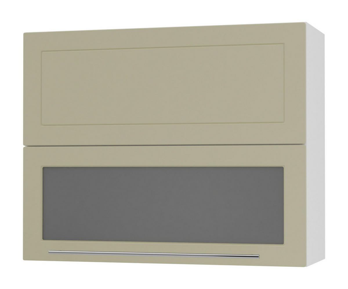KÜCHENHÄNGESCHRANK Kvantum W8BS/90 Vanille Matt / Weiß Matt 90 / 32,5 / 72cm - Creme/Weiß, Holz/Holzwerkstoff (90/72/32.5cm) - Feldmann-Wohnen