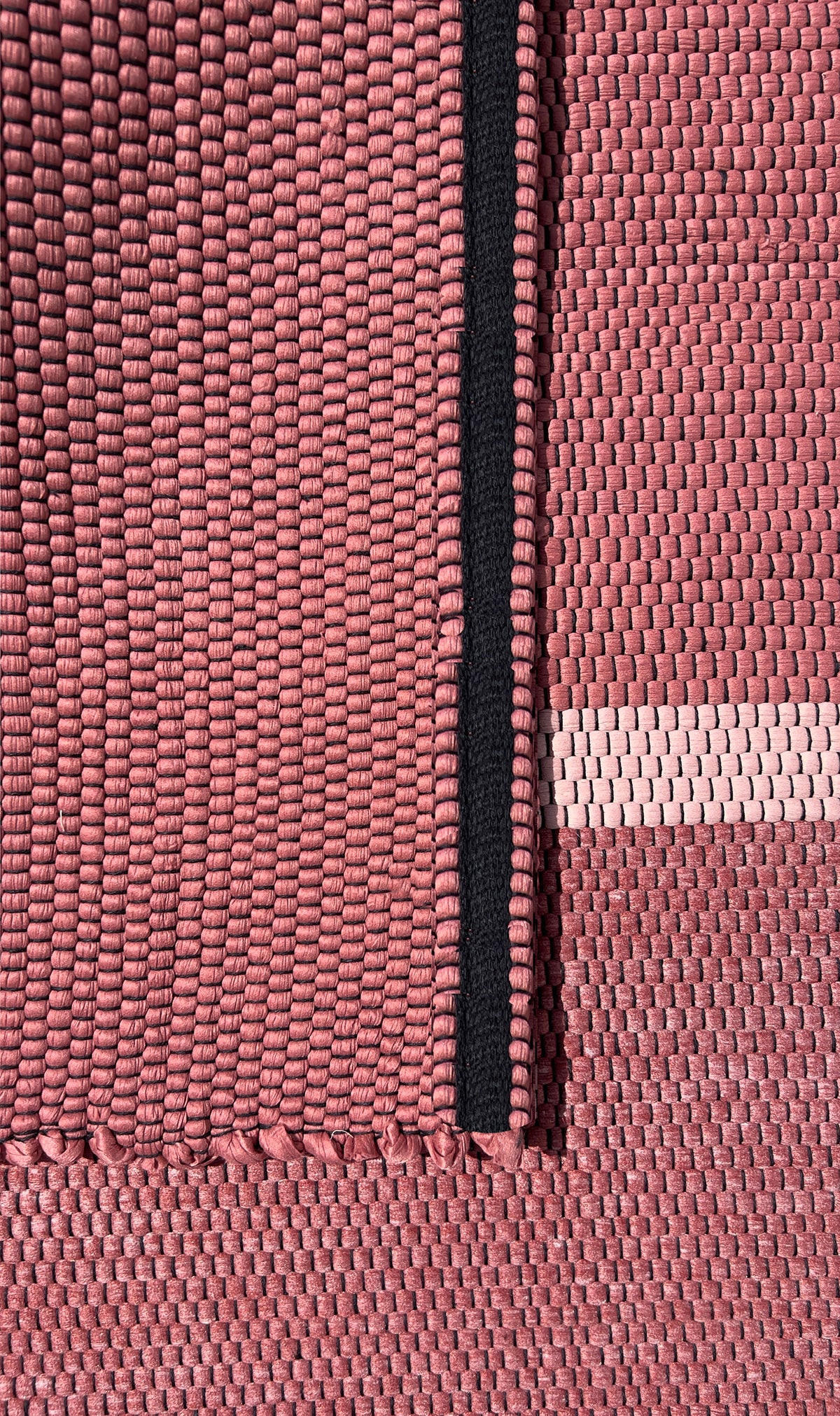 TEPPICH aus recycelten Fasern handgewebt rosa - Pink, Naturmaterialien (120/170cm) - AFK Living